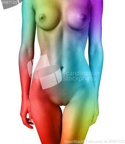 Image of multi-colored body