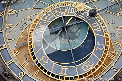 Image of Old astronomical clock detail