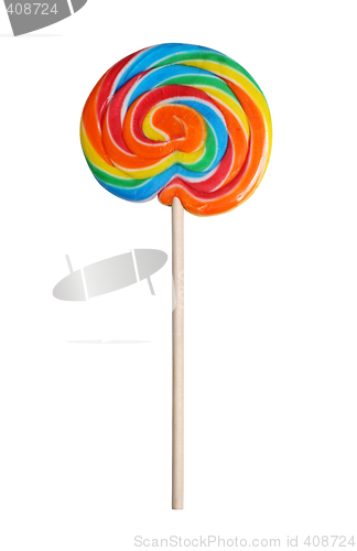 Image of Colorful lollipop with path