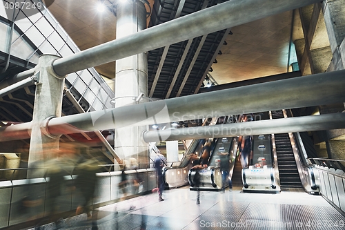 Image of Futuristic vestibule underground station