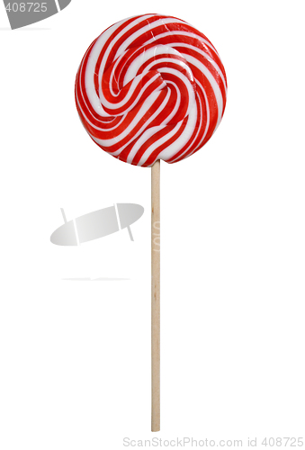 Image of Stereotype lollipop on white with path