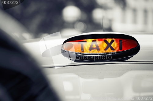 Image of Taxi cars on the street