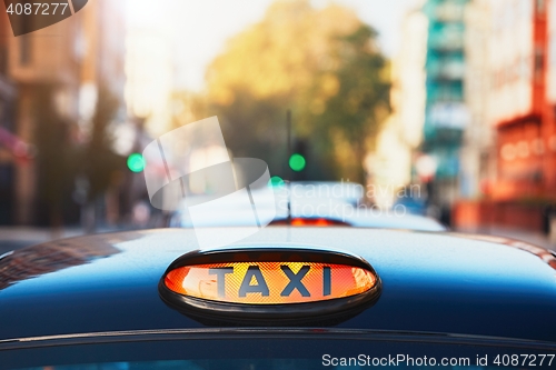 Image of Taxi cars on the street