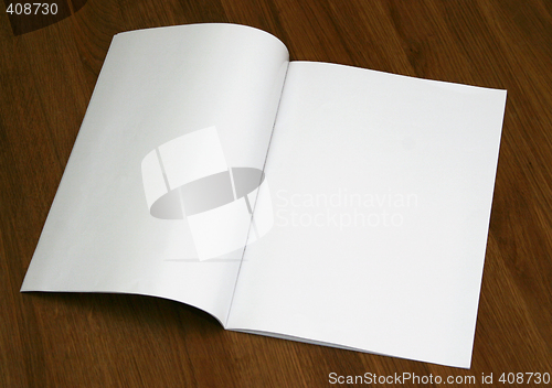 Image of Blank magazine spread