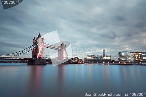 Image of London at the dusk