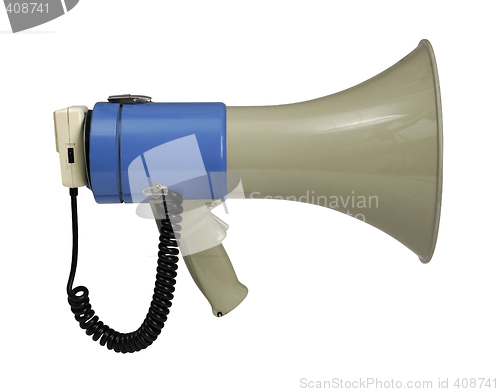 Image of Megaphone on white with path