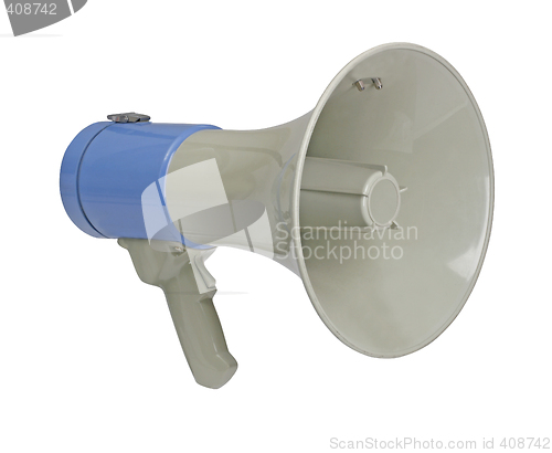 Image of Megaphone on white with path