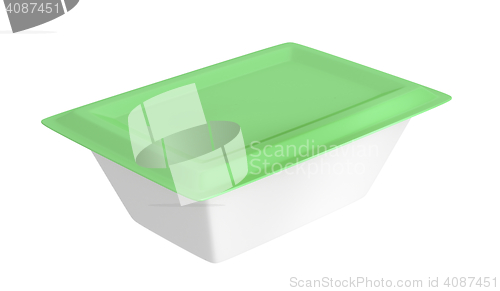 Image of Plastic container for cream cheese