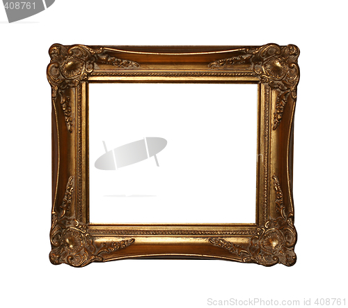 Image of golden frame with path