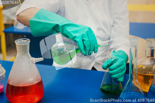 Image of Experiments in a chemistry lab