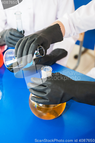 Image of Experiments in a chemistry lab