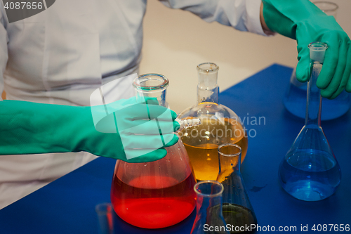 Image of Experiments in a chemistry lab