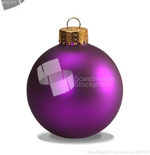 Image of Purple ornament with clipping path