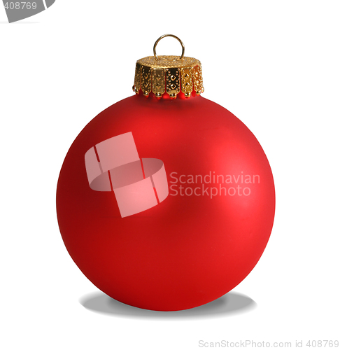 Image of Red ornament with clipping path