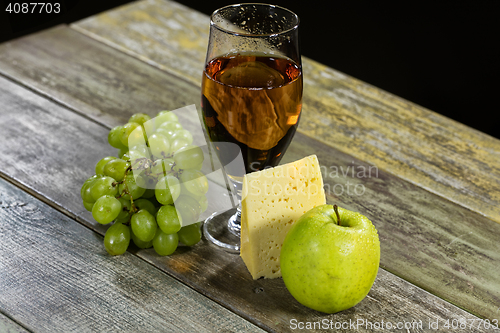 Image of Wine, Cheese And Grape