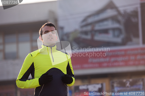 Image of jogging man portrait
