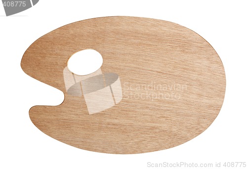 Image of Artist palette with path