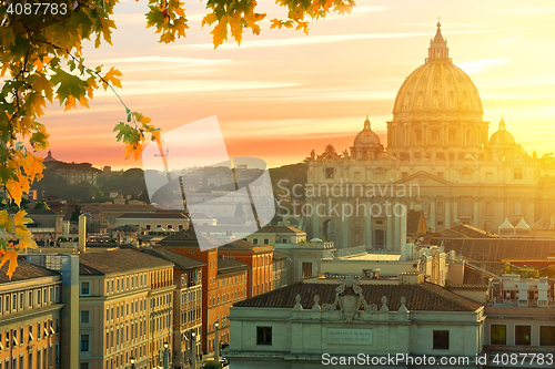 Image of Sunset over Vatican
