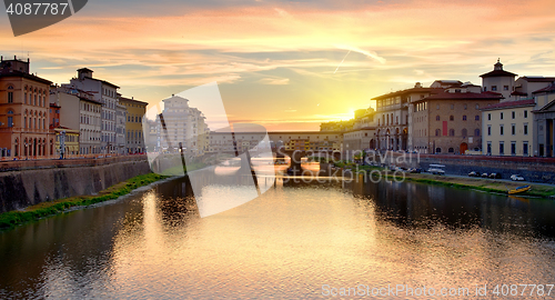 Image of Ponte Vecchio at sunrise