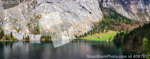 Image of Obersee lake. Bavaria, Germany