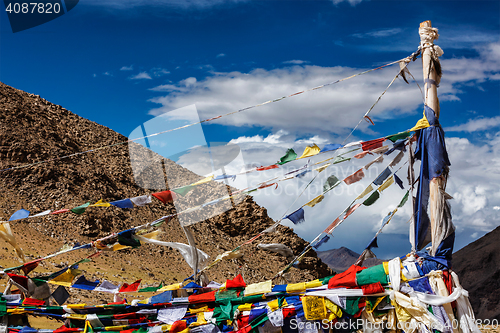 Image of Buddhist prayer flags lungta