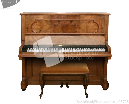 Image of Antique Piano with path