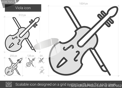 Image of Viola line icon.