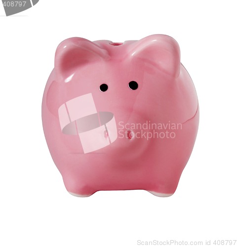 Image of Piggybank isolated on white with path