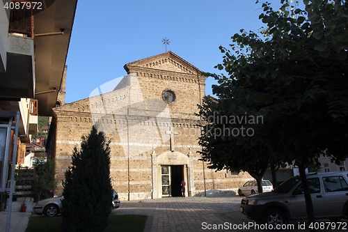 Image of Catholic church in Prizren, Kosovo