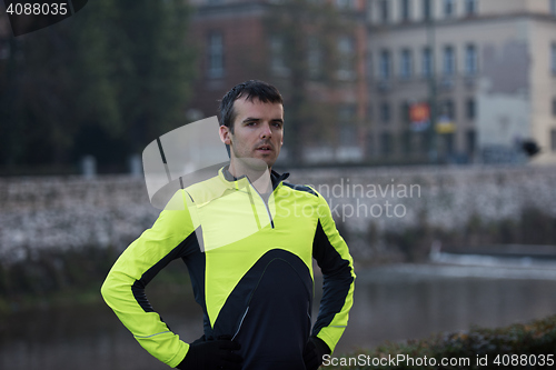 Image of jogging man portrait