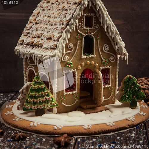 Image of Homemade gingerbread house