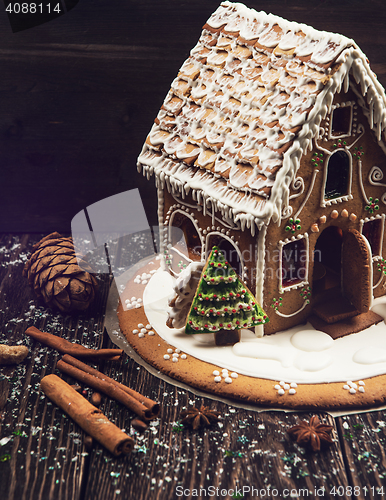 Image of Homemade gingerbread house