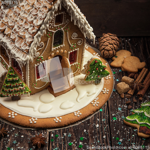 Image of Homemade gingerbread house