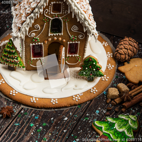 Image of Homemade gingerbread house