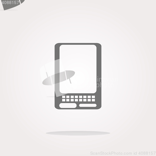Image of vector web icon button with smart phone. vector icon. vector button 