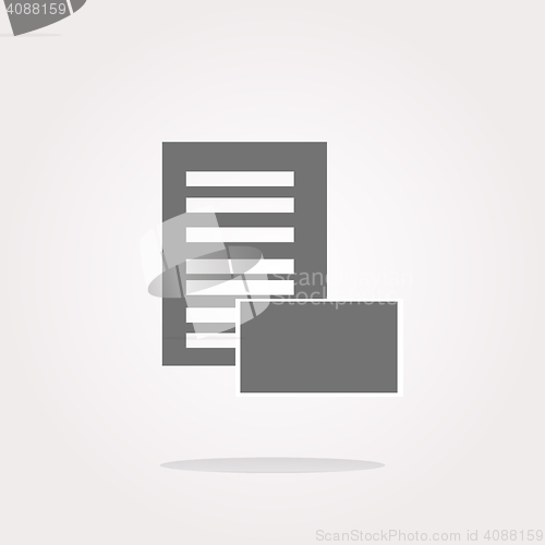 Image of vector Newspaper icons set. web button. vector icon. vector button 