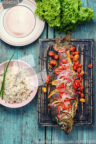 Image of Fish and rice