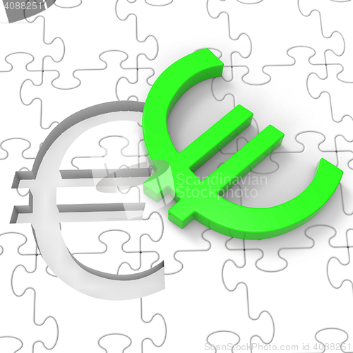 Image of Euro Puzzle Showing European Investments