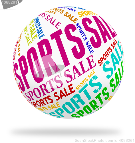 Image of Sports Sale Indicates Physical Recreation And Bargain