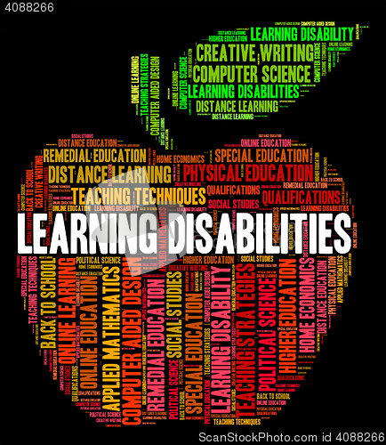 Image of Learning Disabilities Words Means Special Education And Educate