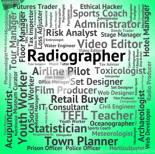 Image of Radiographer Job Shows Career Recruitment And Hiring