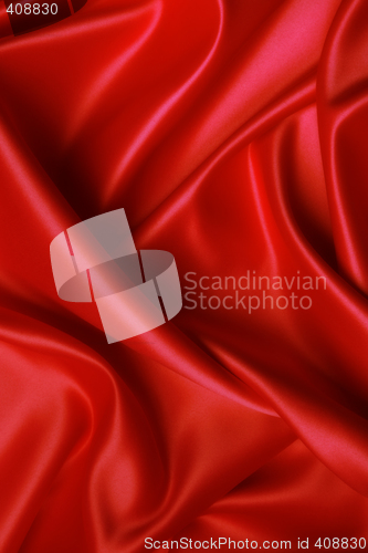 Image of Soft red satin
