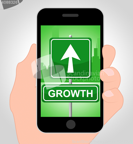 Image of Growth Online Indicates Mobile Phone And Cellphone