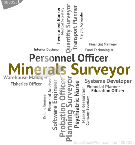 Image of Minerals Surveyor Indicates Jobs Employee And Ores