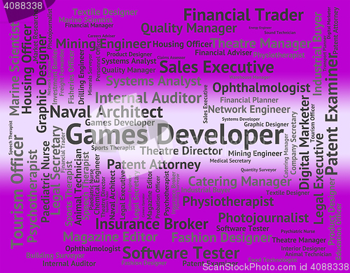 Image of Games Developer Shows Play Time And Designer