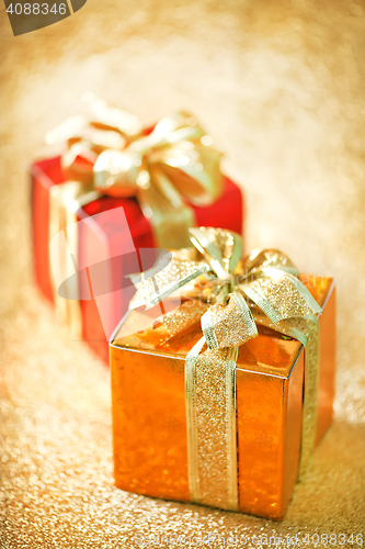 Image of presents and hearts