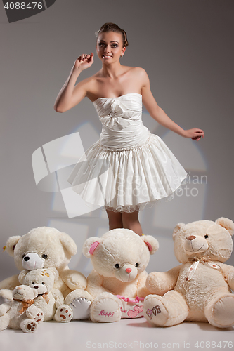 Image of Young Bride With Toys
