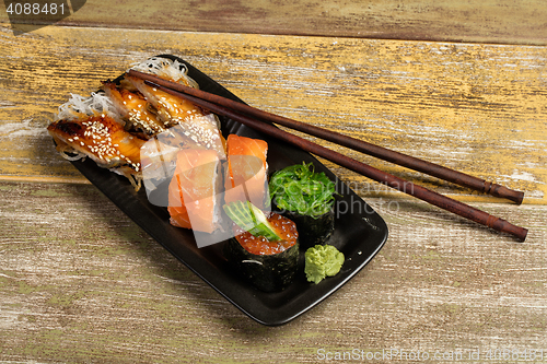 Image of Japanese Sushi On A Table