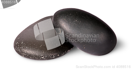 Image of On top two black stones for Thai spa