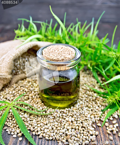 Image of Oil hemp with seed on board